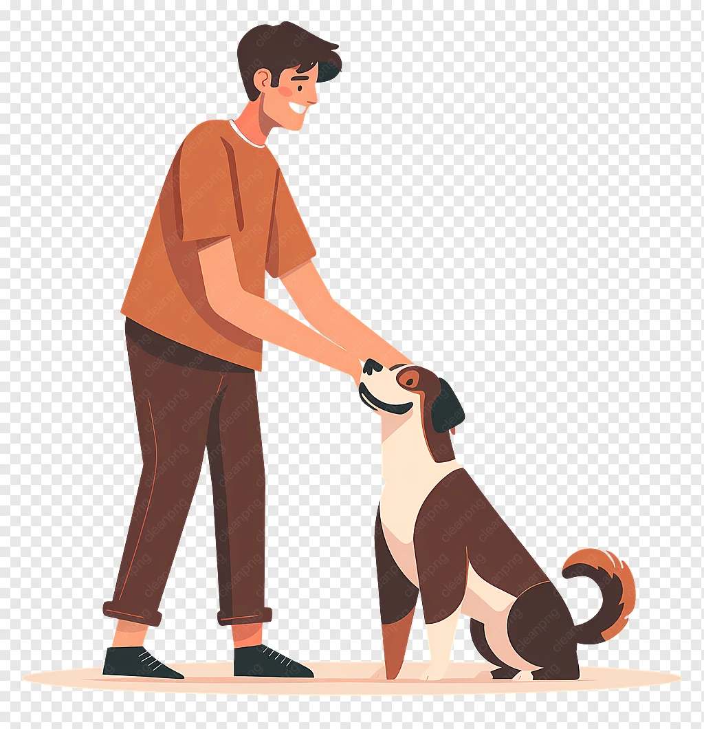 KINH NGHIỆM XỬ LÝ VÀ CHĂM SÓC KHI CHÓ MẮC LEPTO (BỆNH XOẮN KHUẨN) GÂY VÀNG DA 2 transparent man petting dog man dog pet orange shirt man in orange shirt pets dog happily65fd39060e2d17.00815094
